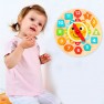 Medinis edukacinis žaidimas vaikams | Laikrodis su kaladėlėmis | Tooky TL675