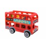 Žaislinis medinis Londono autobusas 28,5 cm su figūrėlėmis | Tooky TL152A