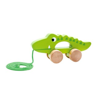 Medinis traukiamas žaislas vaikams | Krokodilas | Tooky TKC265