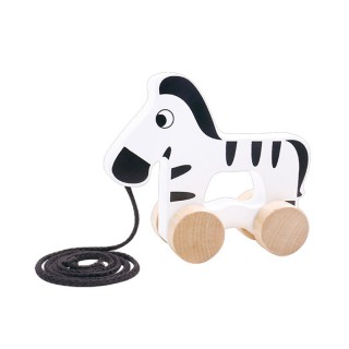 Medinis traukiamas žaislas vaikams | Zebras | Tooky TKC263