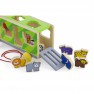 Žaislinė traukiama medinė mašina - rūšiuoklis su safari gyvūnais | Viga 50344