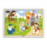 Žaislinė medinė dėlionė vaikams | 16 detalių | Pilis | Puzzle | Viga 51458