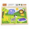 Žaislinė medinė dėlionė vaikams | 16 detalių | Safari | Puzzle | Viga 51449