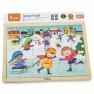 Žaislinė medinė dėlionė vaikams | 24 detalės | Žiema | Puzzle | Viga 51272