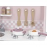 Žaislinė medinė rožinė virtuvėlė vaikams | Su priedais | PolarB | Viga 44046