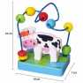 Žaislinis medinis edukacinis ergoterapinis labirintas su karvyte | Viga 59661