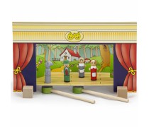Žaislinis medinis magnetinis pasakų teatras su 15 figūrėlių | Viga 56005