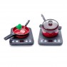 Žaislinis virtuvėlės rinkinys su priedais 36 vnt. | Šviesos ir garso efektai | Woopie 30661