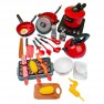 Žaislinis virtuvėlės rinkinys su priedais 36 vnt. | Šviesos ir garso efektai | Woopie 30661