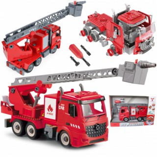 Žaislinis konstruktorius vaikams | Ugniagesių mašina su atsuktuvu | Woopie 40284