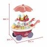 Žaislinė ledų parduotuvė ant ratų | Su saldumynais 36 vnt. | Šviesos ir garso efektai | Woopie 29993