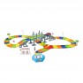Žaislinė spalvinga trasa su 2 šviečiančiais automobiliais | 240 detalių | Woopie 30524