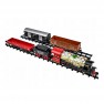 Žaislinė traukinių trasa 460 cm su šviesos ir garso efektais | 29 detalės | Woopie 30449