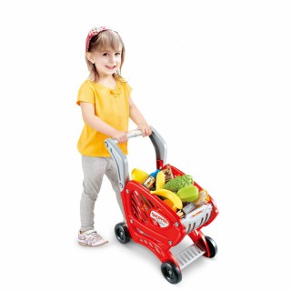 Vaikiškas pirkinių vežimėlis su priedais 27 vnt. | Woopie 29733