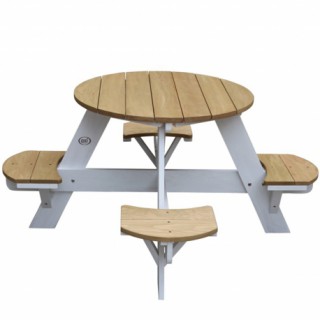 Keturvietis medinis pikniko - iškylos stalas vaikams | Ufo | Axi A031.002.01