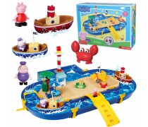 Žaislinė vandens kanalų trasa su Peppa Pig figūrėlėmis | Waterplay Peppa Pig | Big