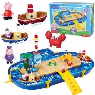 Žaislinė vandens kanalų trasa su Peppa Pig figūrėlėmis | Waterplay Peppa Pig | Big