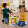 Žaislinis kaladėlių rinkinys vaikams - 86 vnt | Peppa Pig 3-jų aukštų geltonas namas | Big