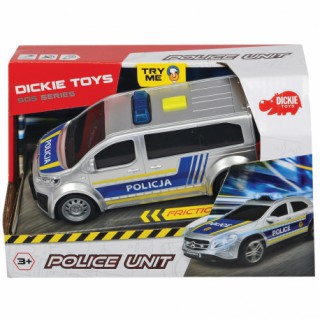 Žaislinė policijos mašiana autobusiukas 15 cm su šviesos ir garso efektais | Citroen | Dickie 3712014_BUS