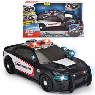 Žaislinė policijos mašina 33 cm su šviesos ir garso efektais | Dodge Charger | Dickie 3308385