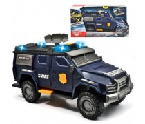 Žaislinė apsaugos mašinėlė 34 cm su šviesos ir garso efektais | SWAT | Dickie 3308388