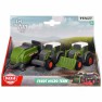 Žaislinis mašinėlių rinkinys | 2 traktoriai 9 cm ir priekaba | Fendt | Dickie 3732001