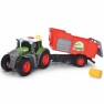 Žaislinis traktorius 26 cm su priekaba šienui vežti | Fendt | Dickie 3734001