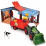 Žaislinis traktorius su priekaba šienui vežti, ferma ir karvėmis | Farm | Dickie 3735003