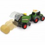 Žaislinis ūkininko rinkinys - Fendt traktorius su 2-omis priekabomis ir ferma | Dickie 4118002ONL1