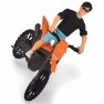 Žaislinių mašinėlių rinkinys | Visureigis automobilis su vilkiku, motociklas, keturratis ir vyro figūrėlė | Dickie 3837019