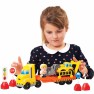 Abrick žaislinis sunkvežimis su kelių statybos rinkiniu | 33 elementai | Ecoiffier 3291