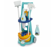 Žaislinis valymo ir tvarkymo rinkinys vaikams | Vežimėlis, dulkių siurblys ir priedai | Clean Home | Ecoiffier 2769