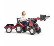 Minamas traktorius su kaušu ir priekaba | Vaikams nuo 3 iki 7 metų | Valtra | Falk