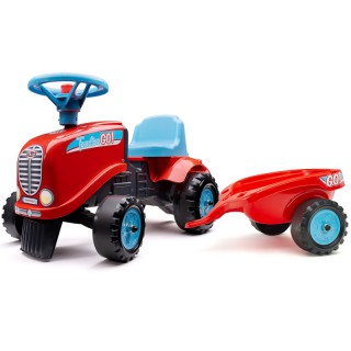 Paspiriama mašina traktorius su priekaba - vaikams nuo 1 iki 3 metų | GO | Falk