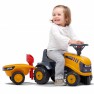 Paspiriama mašina traktorius su priekaba ir priedais: grėbliukas su kastuvu - vaikams nuo 1 iki 3 metų | JCB | Falk