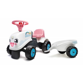 Paspiriama mašina traktorius su priekaba - vaikams nuo 1 iki 3 metų | Rainbow | Falk