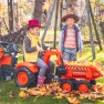 Minamas traktorius su 2 kaušais ir priekaba - vaikams nuo 3 iki 7 metų | Kubota | Falk