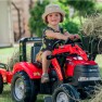 Minamas traktorius su kaušu ir priekaba - vaikams nuo 3 iki 7 metų | Case | Falk