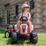 Minamas traktorius su priekaba - vaikams nuo 3 iki 7 metų | Pink Country Star | Falk