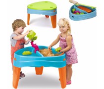 Vaikiškas smėlio ir vandens stalas su dangčiu 2in1 | Play Island | Feber 