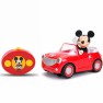 Žaislinė 19 cm mašinėlė kabrioletas su nuotolinio valdymo pultu ir figūrėle | Peliukas Mikis | Mickey Mouse RC Roadster | Jada