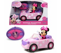 Žaislinė 19 cm mašinėlė kabrioletas su nuotolinio valdymo pultu ir figūrėle | Pelytė Minnie | Minnie Mouse RC Roadster | Jada 3074001