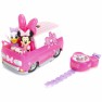 Žaislinė 19 cm mašinėlė su nuotolinio valdymo pultu ant riešo ir 2 figūrėlės | Pelytė Minnie | Van RC Roadster | Jada