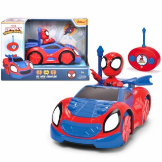 Žaislinė 17 cm mašinėlė kabrioletas su nuotolinio valdymo pultu ir figūrėle | Žmogus voras | RC Roadster | Jada