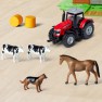 Žaislinė ferma su metaliniu traktoriumi ir figūrėlėmis | Majorette
