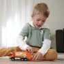 Žaislinė metalinė 19 cm mašinėlė šiukšliavežė su konteineriu | Šviesos ir garso signalai | Volvo | Majorette