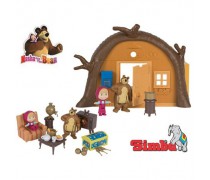 Žaislinis mašos ir lokio namas su priedais | Maša ir lokys | Simba 9301632
