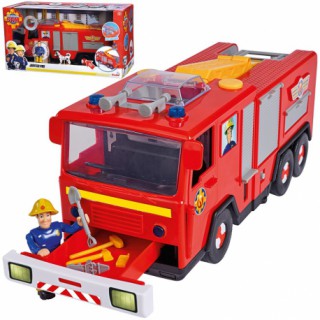 Žaislinė 31 cm ugniagesių mašina Jupiter ir 2 figūrėlės | Ugniagesys Semas | Simba
