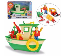 Žaislinė ugniagesio Semo žvejybos valtis su priedais | Sam | Simba