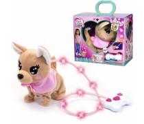 Žaislinis interaktyvus pliušinis šuniukas su šviečiančiu pavadėliu nuotolinio valdymo pultu | Chi Chi Love Loomy | Simba 5893542